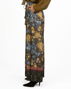 Pantaloni a Gamba Larga con Fantasia Floreale - Wu Side