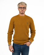 Maglione Girocollo a Nido d'Ape - Fred Perry