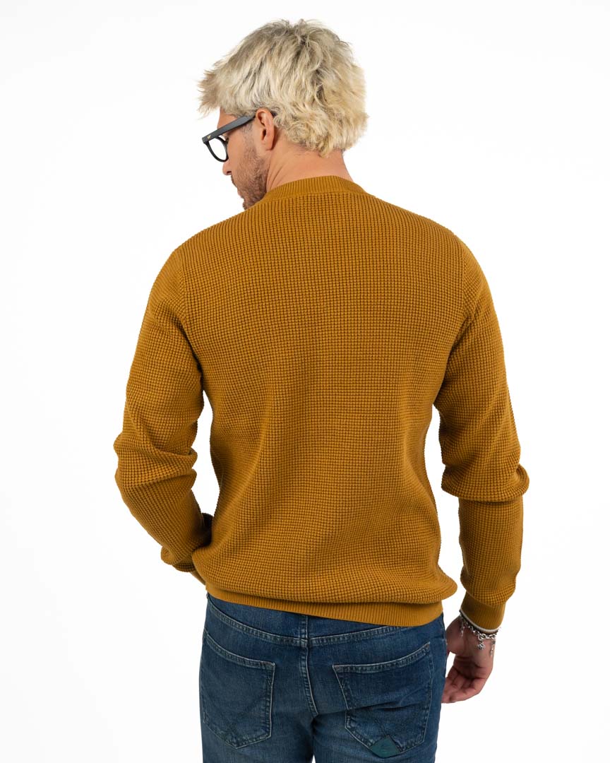 Maglione Girocollo a Nido d'Ape - Fred Perry