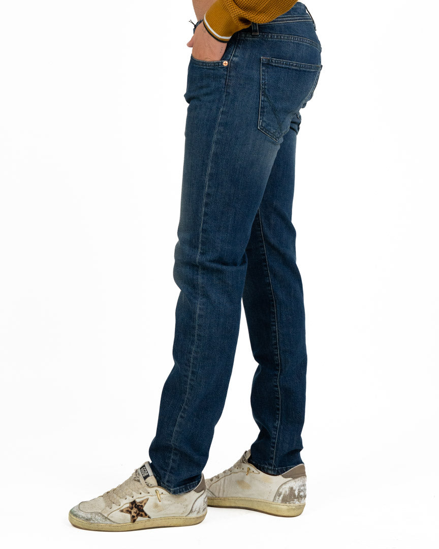 Jeans 5 Tasche Slim Fit Lavaggio Medio - Roy Roger's