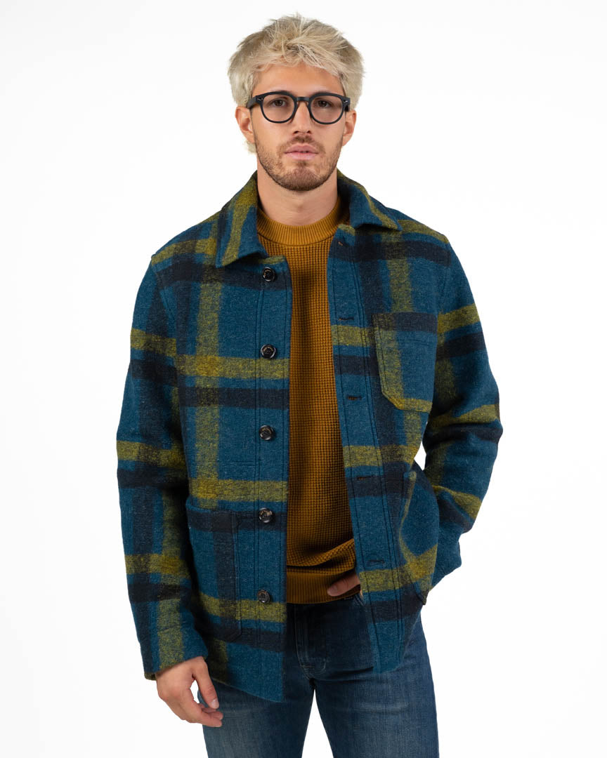 Giacca Overshirt Tartan in Lana - Roy Roger's