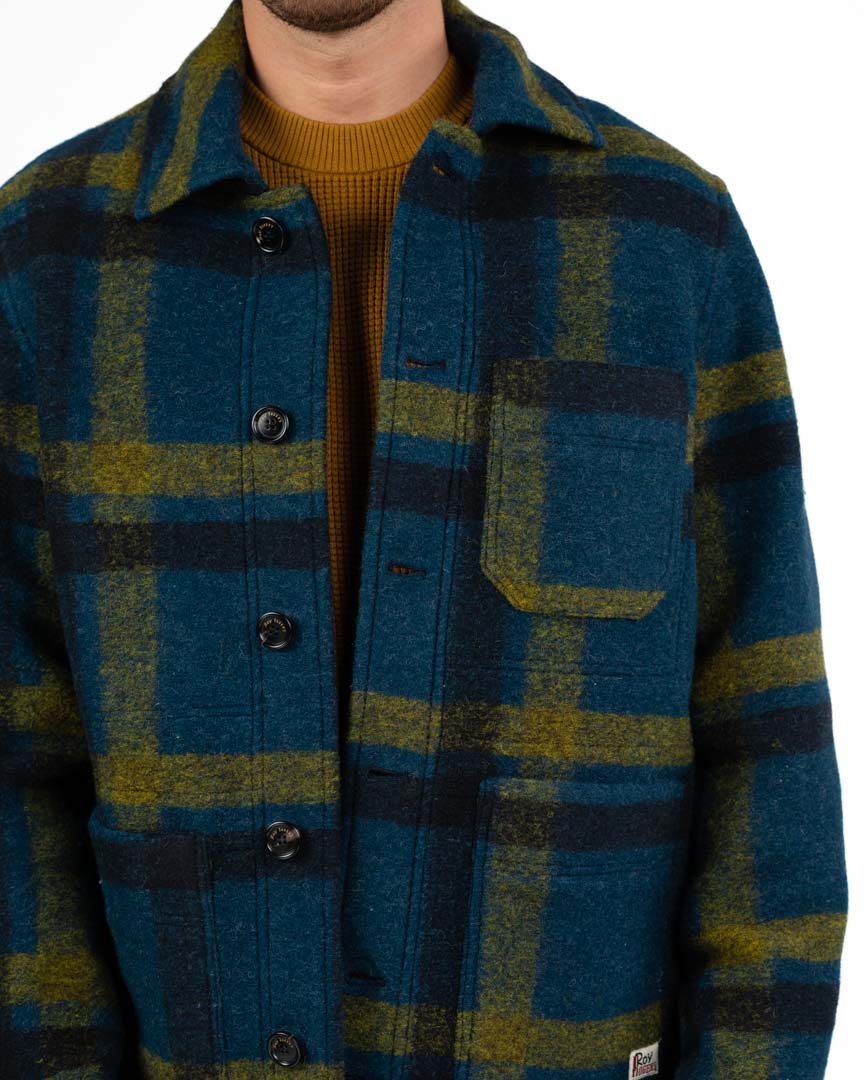Giacca Overshirt Tartan in Lana - Roy Roger's
