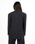 Blazer Oversize Sartoriale Grigio Scuro - Eleh