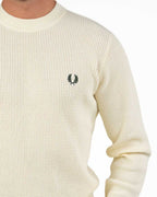 Maglione Girocollo a Nido d'Ape - Fred Perry