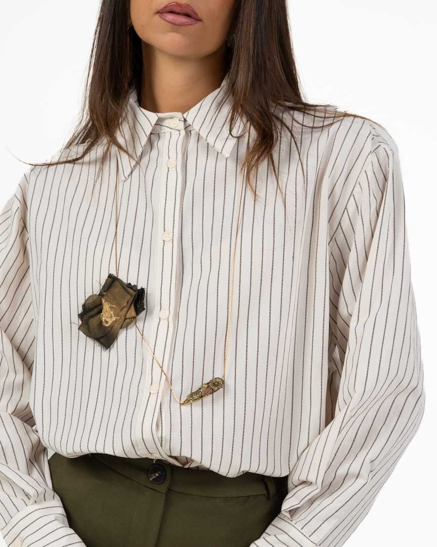 Camicia Oversize Rigata - Souvenir