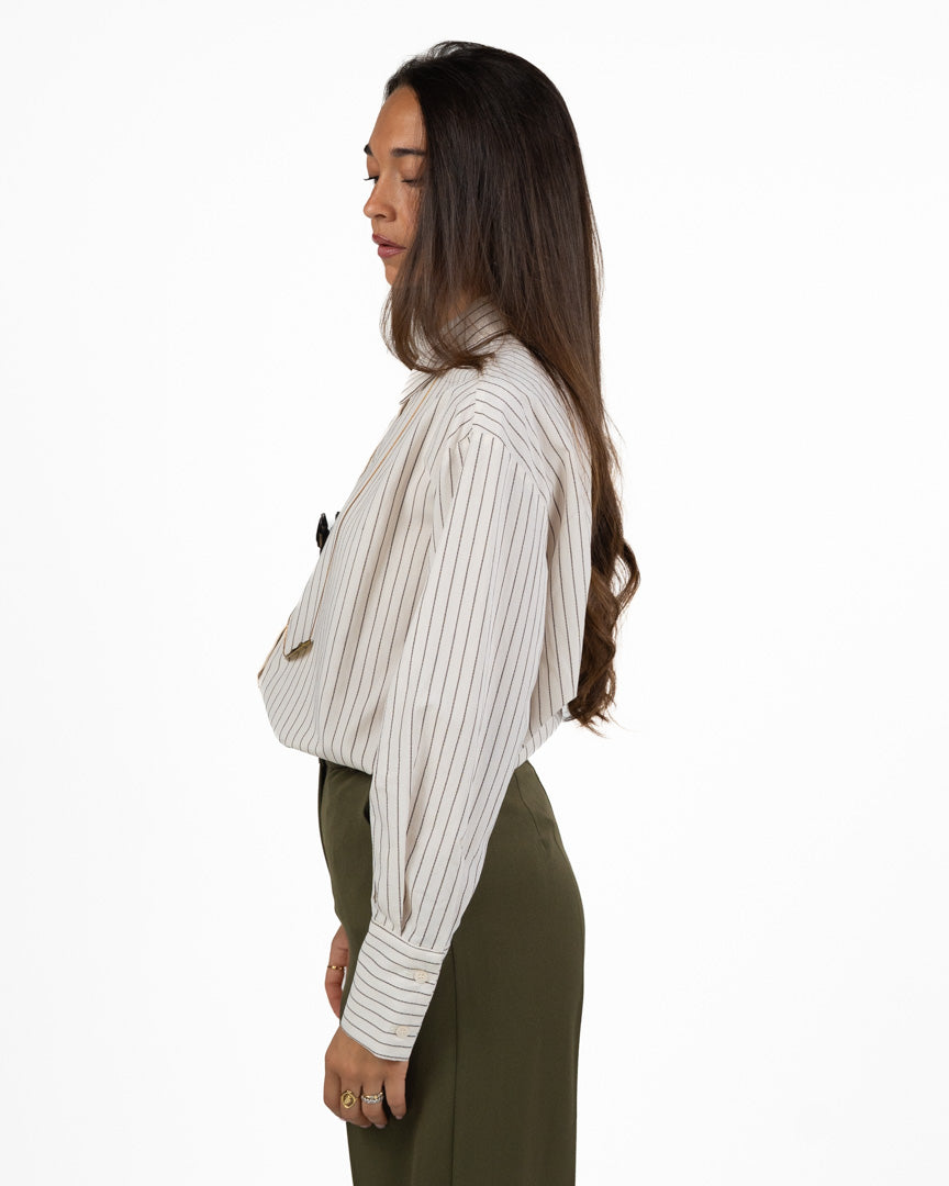 Camicia Oversize Rigata - Souvenir