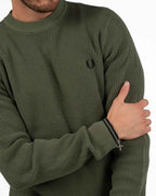 Maglione Girocollo a Nido d'Ape - Fred Perry