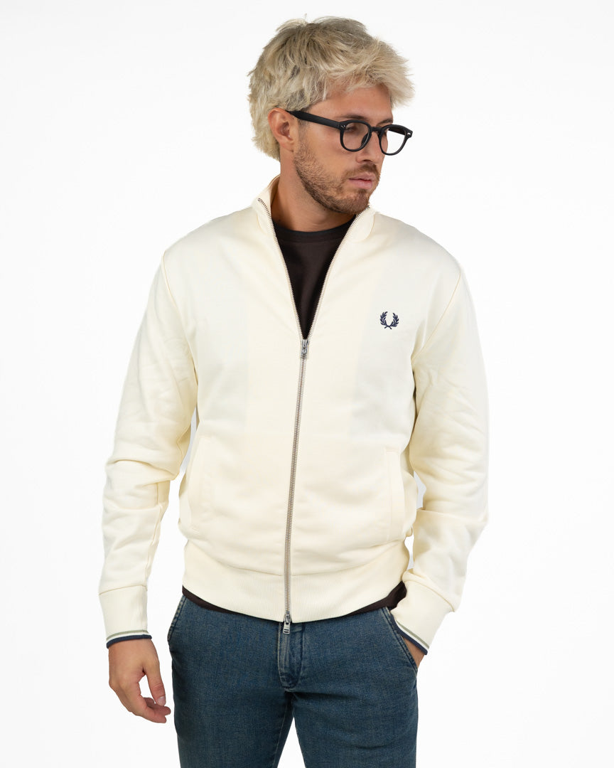 Felpa Track Jacket con Zip - Fred Perry