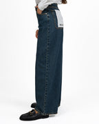 Jeans Straight Leg Denim Blu Scuro - Have One