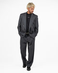 Abito Sartoriale Doppiopetto – Grigio Antracite Oversize - I'M Brian