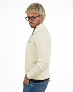 Maglione con Mezza Zip – Panna / Ecru -  Fred Perry