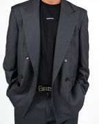 Abito Sartoriale Doppiopetto – Grigio Antracite Oversize - I'M Brian