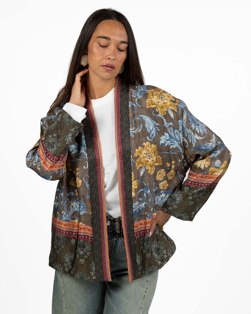 Kimono con Stampa Etnico-Floreale - Wu Side