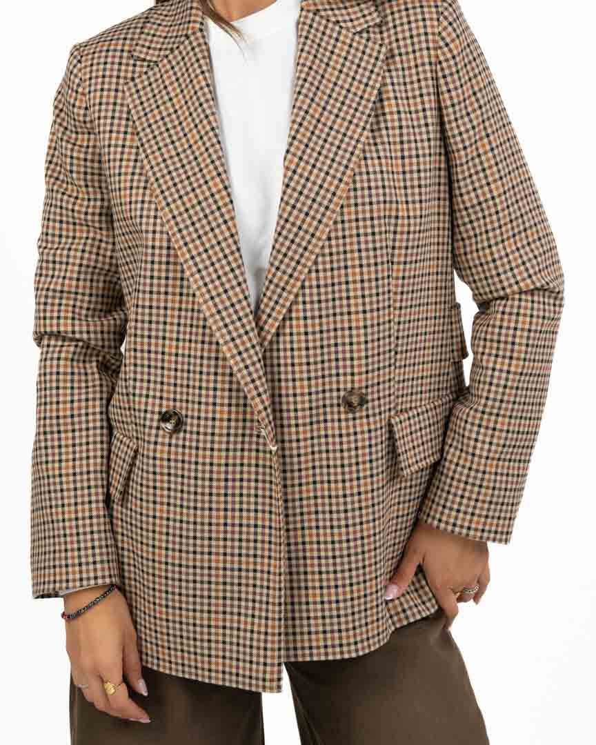 Blazer Doppiopetto a Quadretti Micro-Check - Pennyblack