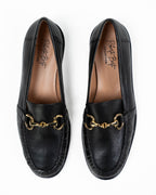 Mocassino Classico in Pelle Nera con Morsetto Dorato – Roberto Berti Collection