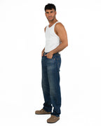 Jeans 555 Relaxed Straight Lavaggio Blu Medio Vintage - Levi's