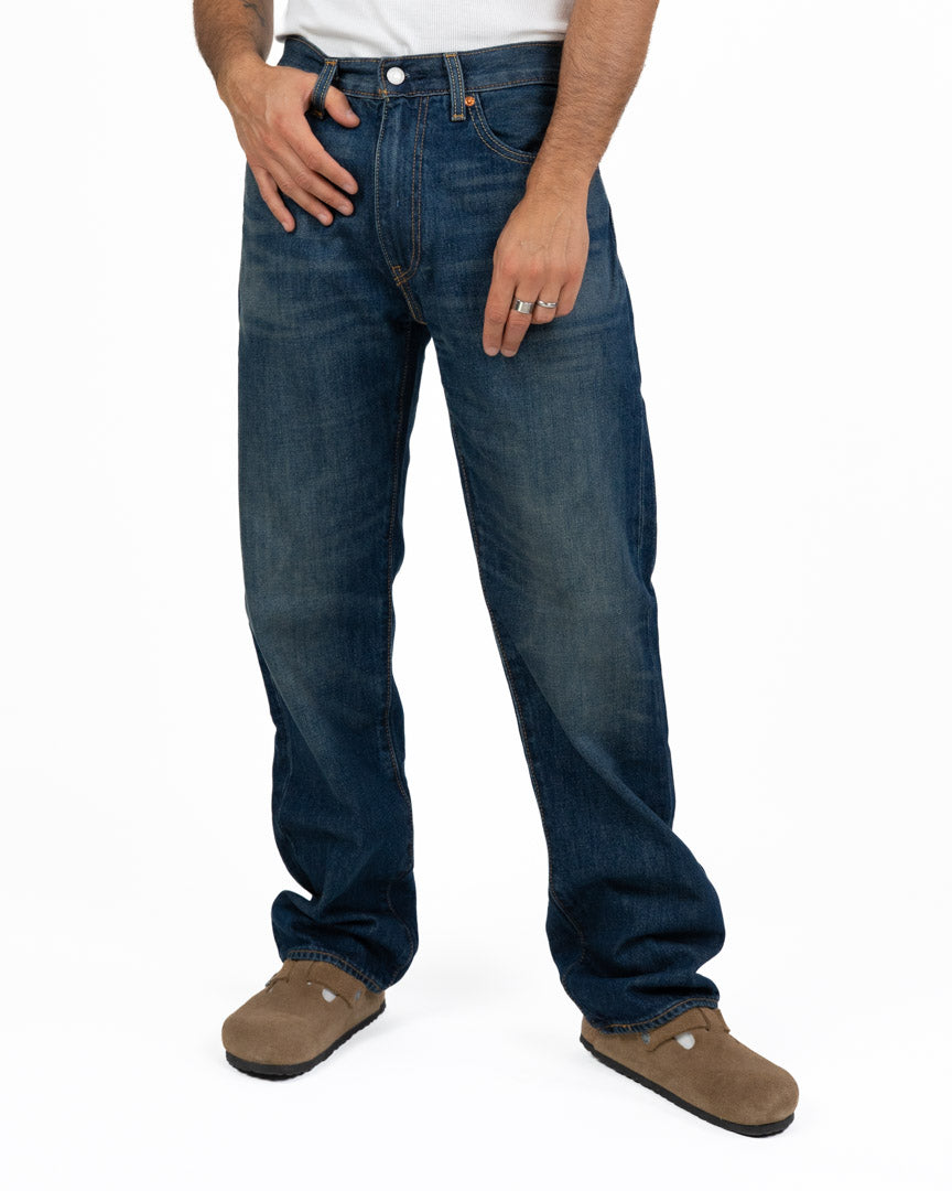 Jeans 555 Relaxed Straight Lavaggio Blu Medio Vintage - Levi's