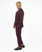 Abito Sartoriale Color Borgogna Fiammato - Oveer/D