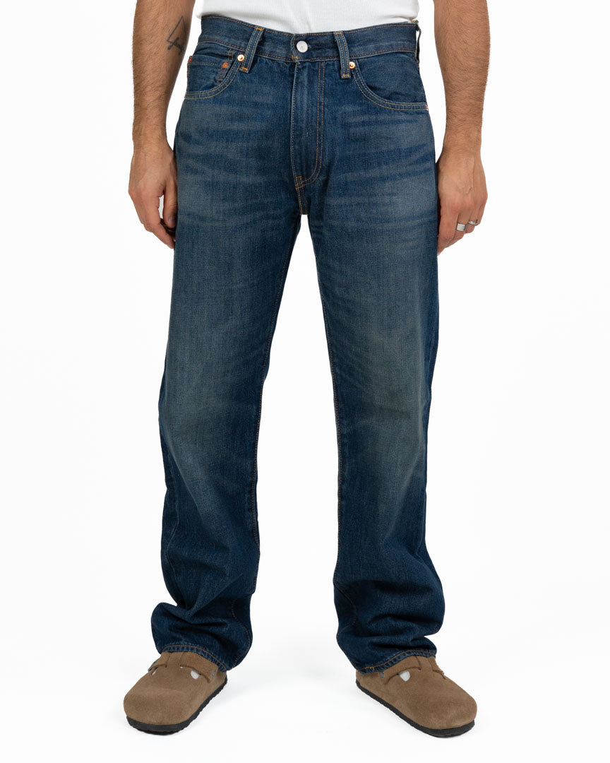Jeans 555 Relaxed Straight Lavaggio Blu Medio Vintage - Levi's