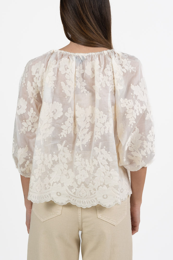 Blusa Floreale bianca - Gaudì