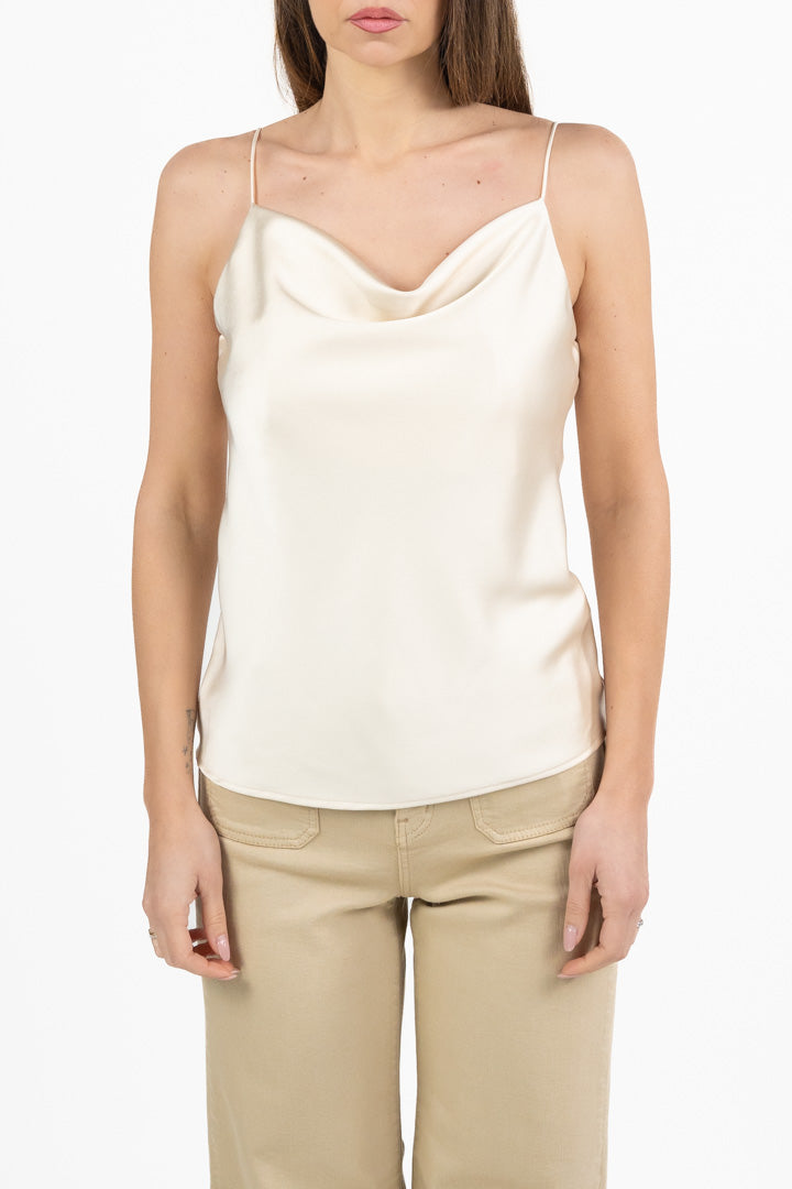 Top in Satin avorio - Souvenir