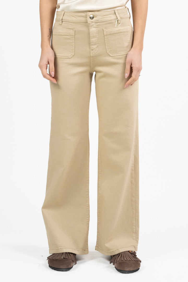 Pantaloni Regular Fit Beige - Emme Marella