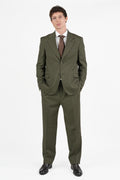 Abito Sartoriale in Tessuto Marzotto verde oliva - Berti Mode Collection