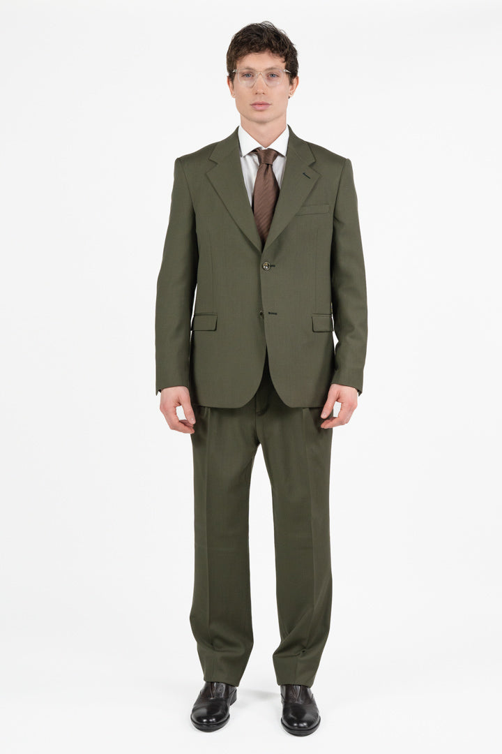Abito Sartoriale in Tessuto Marzotto verde oliva - Berti Mode Collection