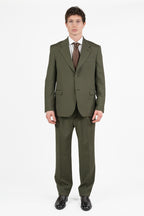 Abito Sartoriale in Tessuto Marzotto verde oliva - Berti Mode Collection