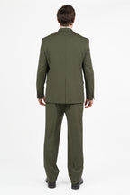 Abito Sartoriale in Tessuto Marzotto verde oliva - Berti Mode Collection