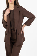 Blazer Monopetto Marrone - PennyBlack