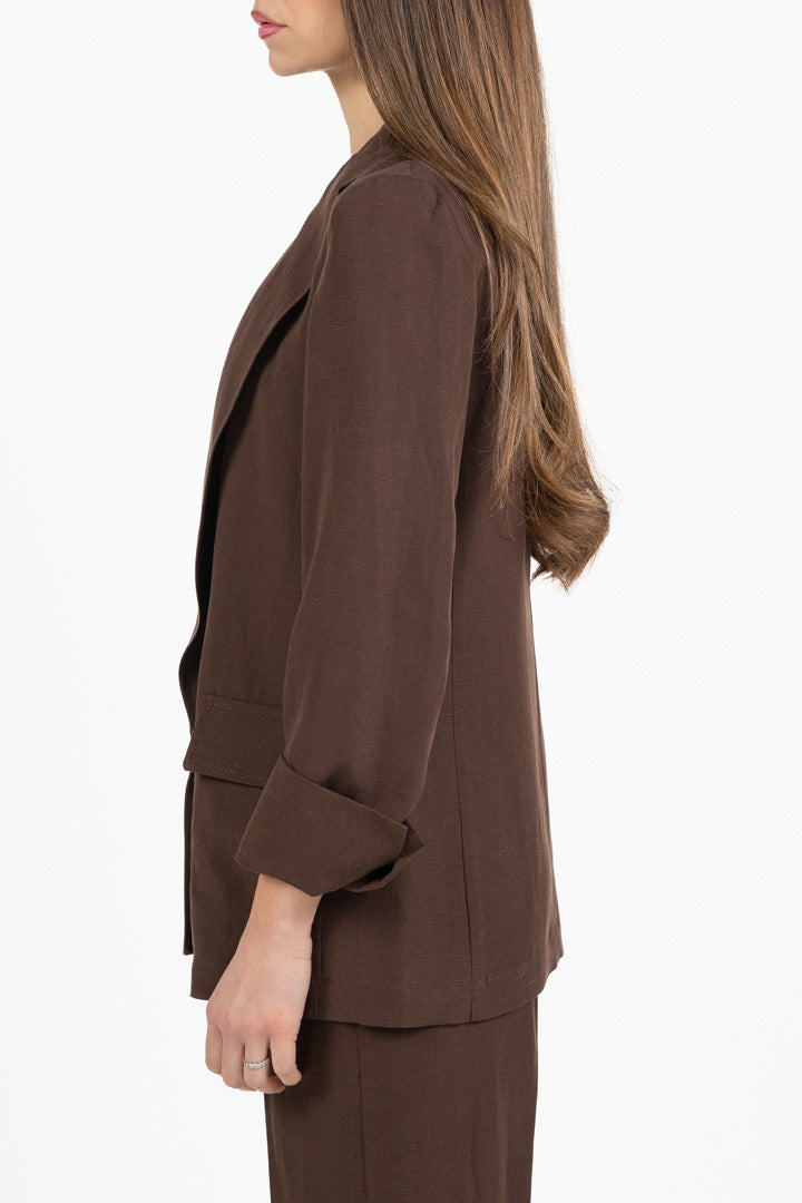 Blazer Monopetto Marrone - PennyBlack