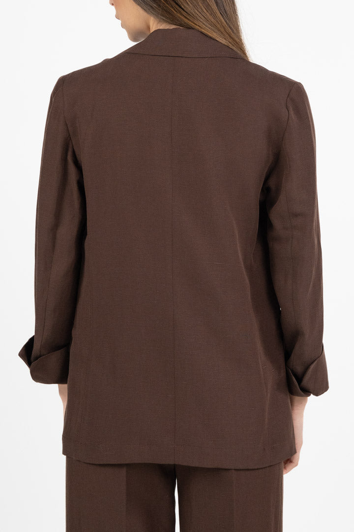 Blazer Monopetto Marrone - PennyBlack