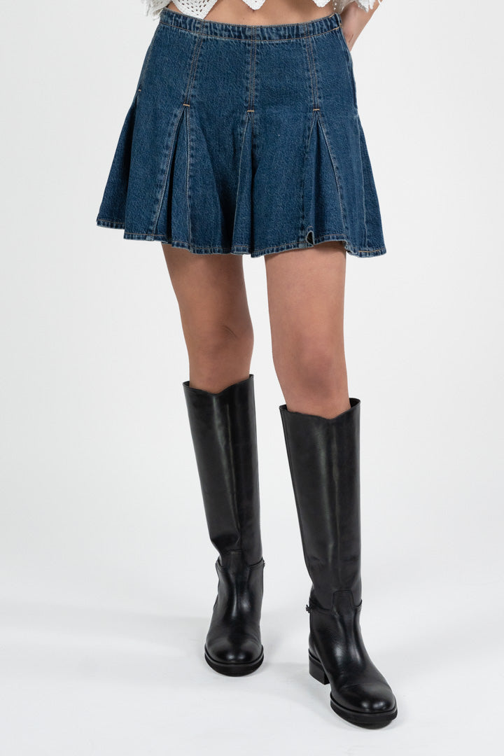 Minigonna in Denim a Pieghe - Levi's