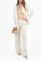 Giacca Blazer Monopetto Avorio - PennyBlack