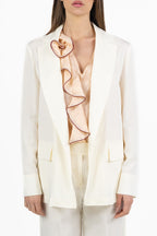 Giacca Blazer Monopetto Avorio - PennyBlack