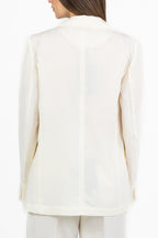 Giacca Blazer Monopetto Avorio - PennyBlack