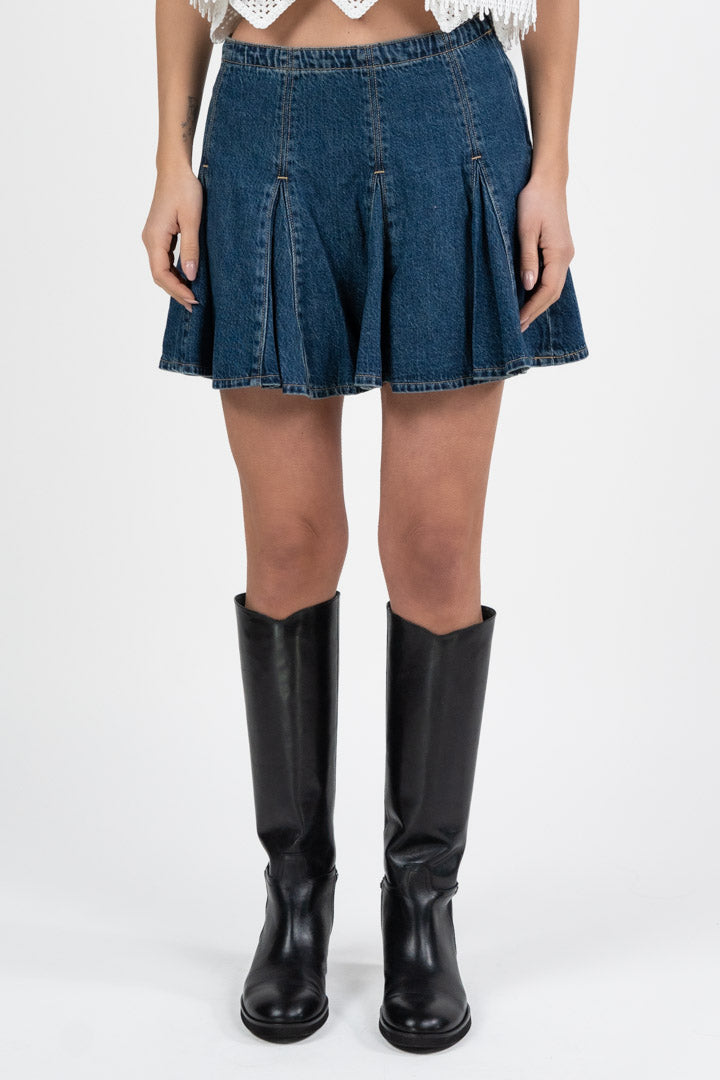 Minigonna in Denim a Pieghe - Levi's