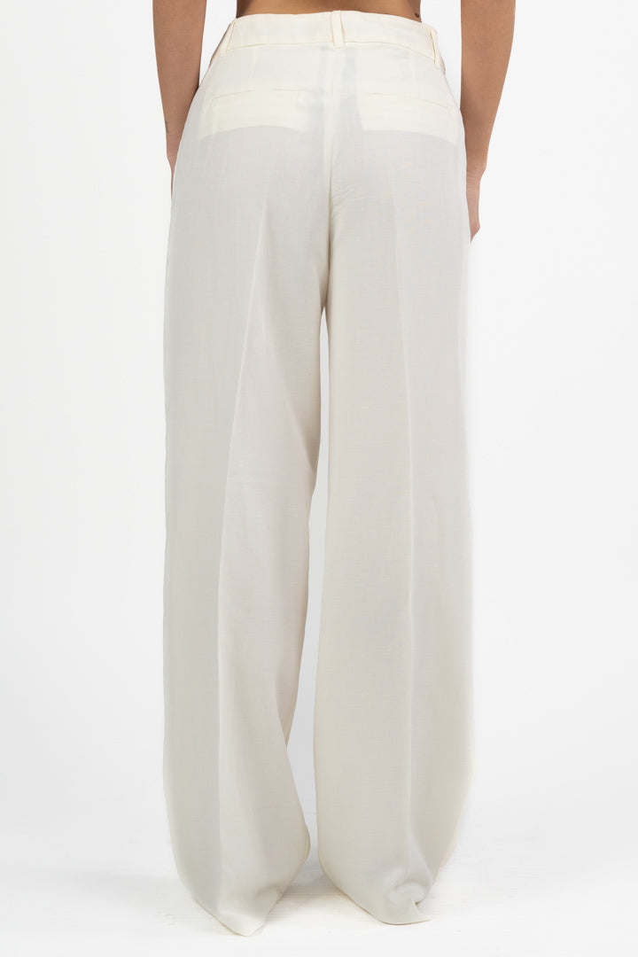 Pantalone Fluido Avorio - PennyBlack
