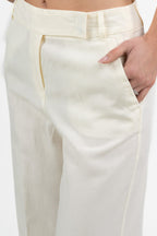 Pantalone Fluido Avorio - PennyBlack