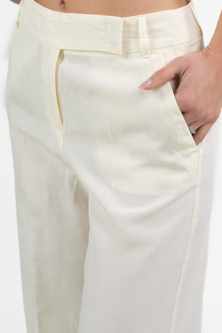 Pantalone Fluido Avorio - PennyBlack