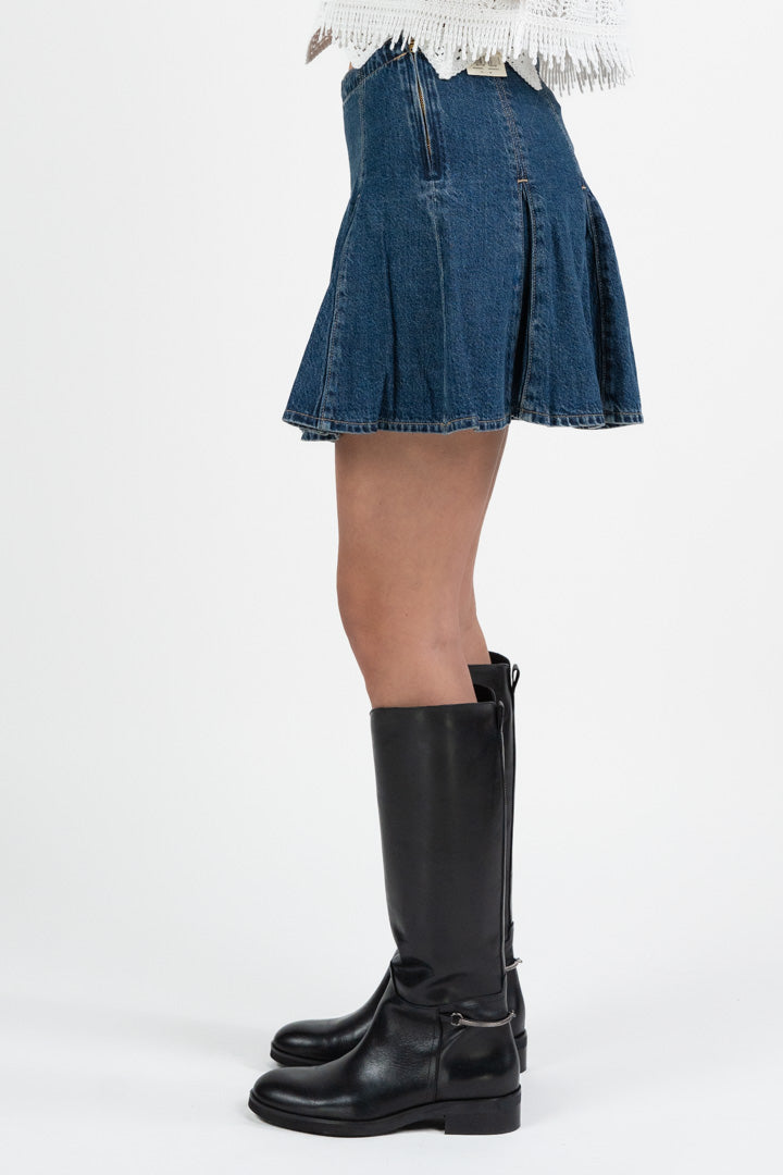 Minigonna in Denim a Pieghe - Levi's