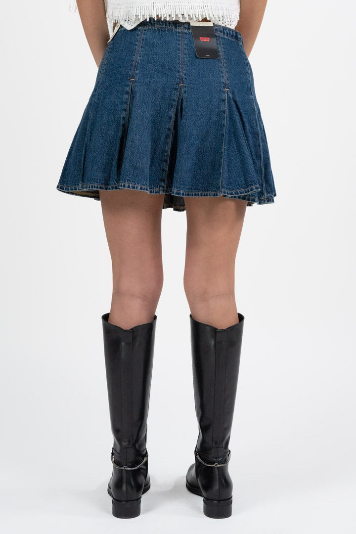 Minigonna in Denim a Pieghe - Levi's