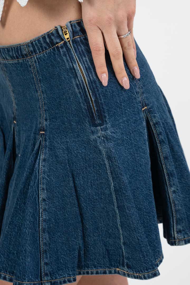 Minigonna in Denim a Pieghe - Levi's