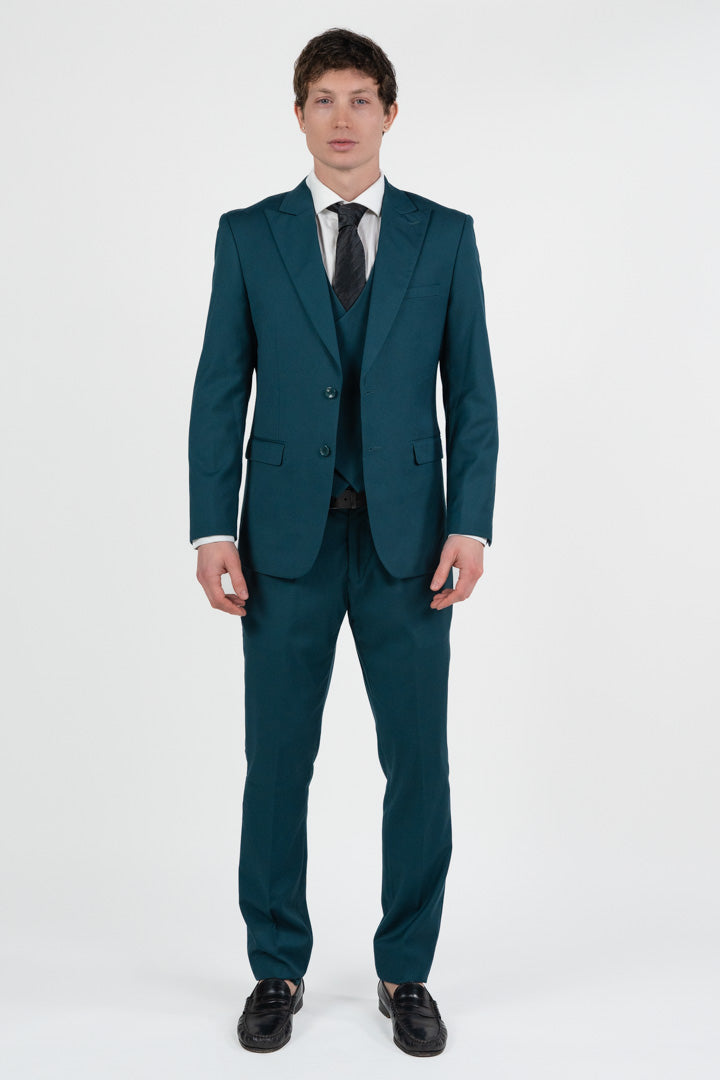 Abito Tre Pezzi Verde Ottanio - Berti Mode Collection