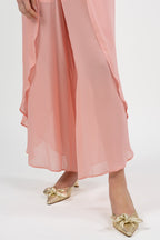 Pantalone in Georgette di viscosa rosa - Marella