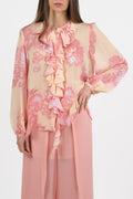 Blusa in Georgette di viscosa stampata - Marella