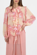 Blusa in Georgette di viscosa stampata - Marella