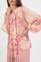 Blusa in Georgette di viscosa stampata - Marella