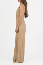 Tuta in Lurex con Pantalone Plissé oro - Gaudì